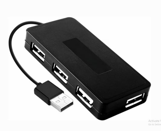 Adefex Wired Combo Set - Wired Keyboard, Gaming Mouse with Non Slip Rubber Mouse Pad, 4 Port USB Hub & 2 in 1 OTG Adapter | Plug & Play USB Setup Desktop/Laptop Accessories