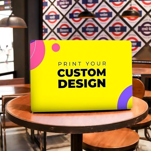 Adefex Customized Laptop Skin Sticker - Upload Your Own Design, Waterproof & Scratch-Resistant, Fits for All Laptop Sizes