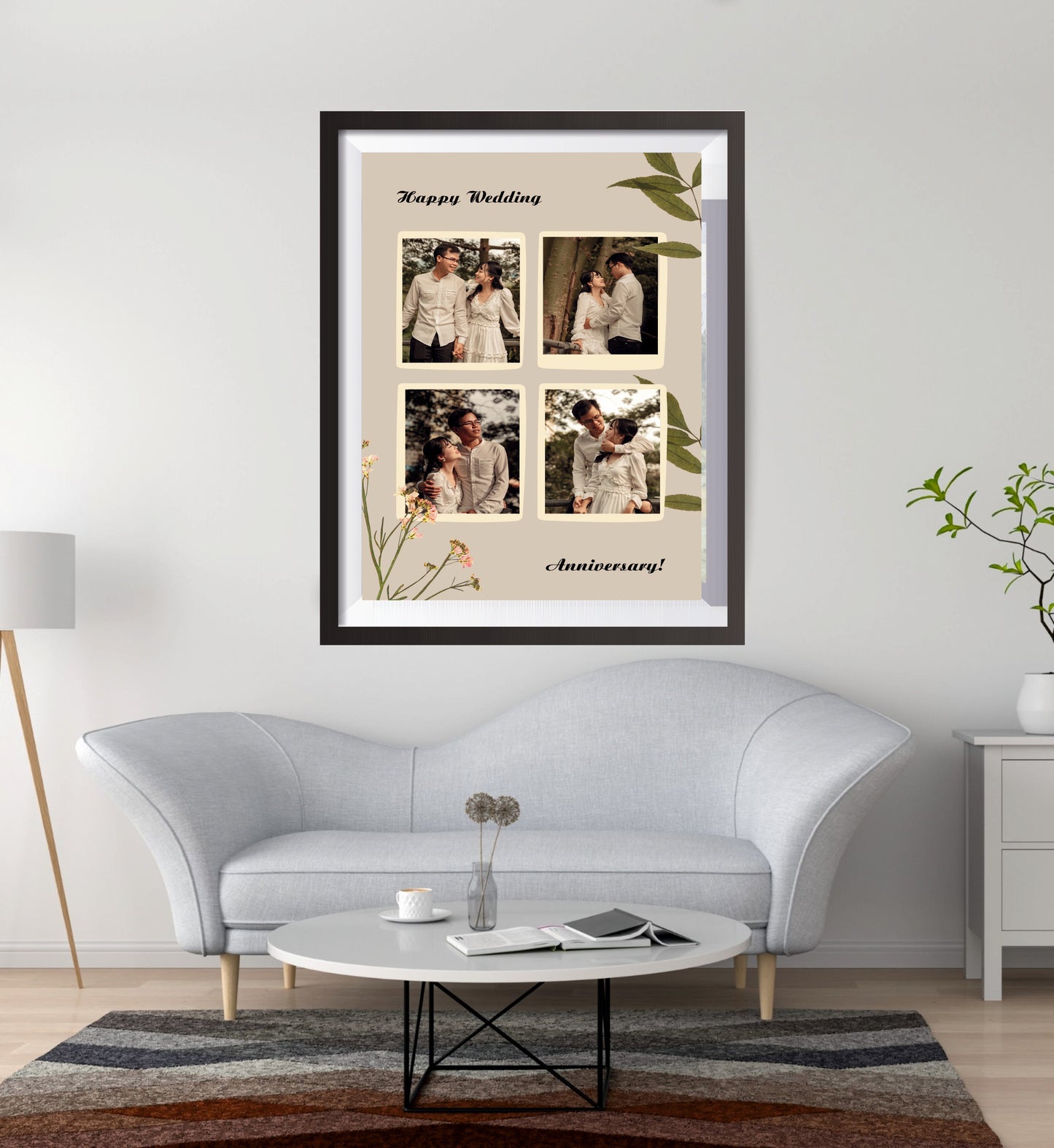 happy wedding anniversary frame