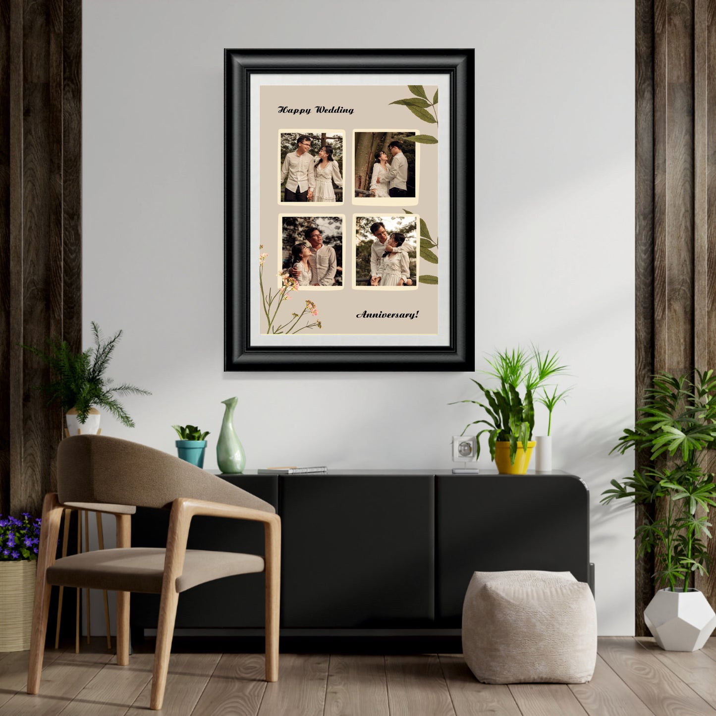 happy wedding anniversary frame