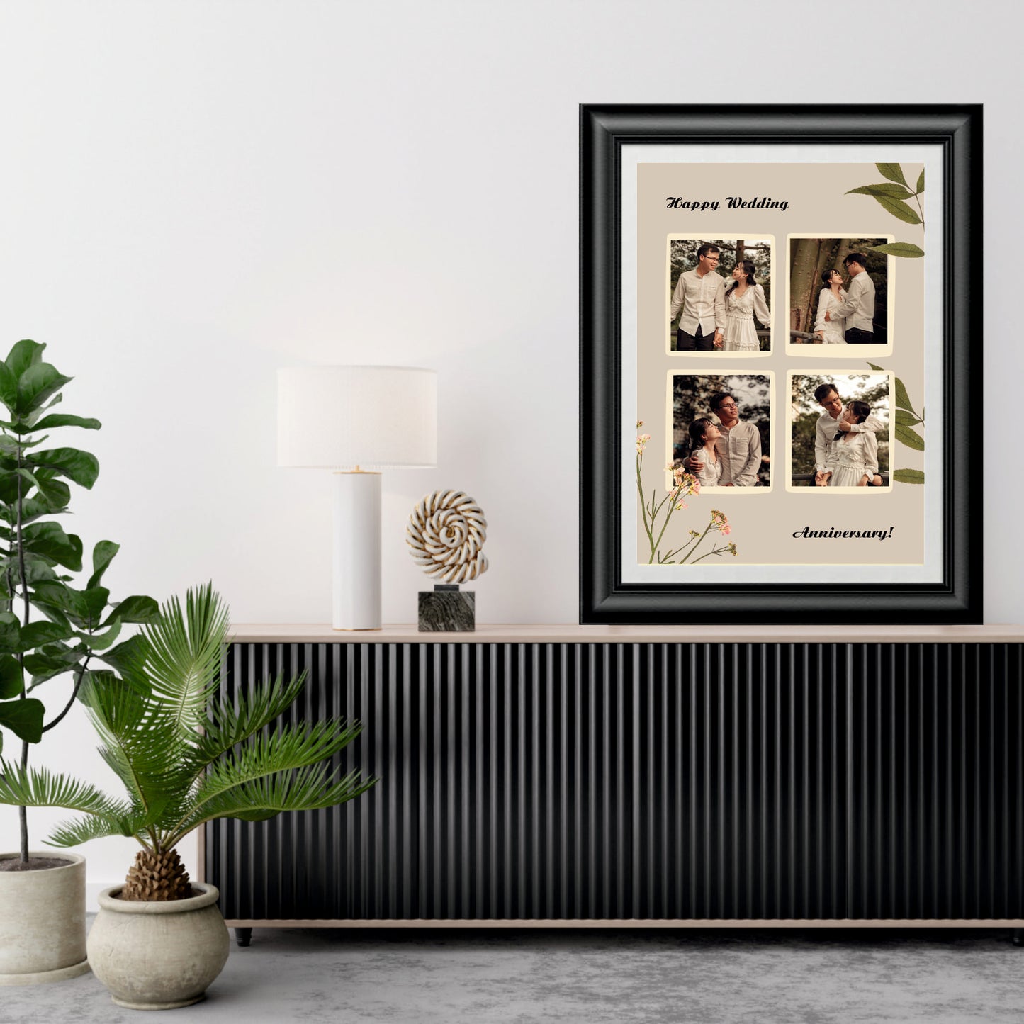 happy wedding anniversary frame