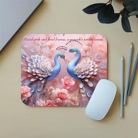 Adefex Personalised Laptop Skin with Custom Mouse Pad | Laminated Waterproof Skin & Non-Slip Rubber Mouse Pad Print Your Photo or Design | Ideal Gift for Office, Students & Loved Ones
