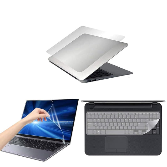 Adefex Laptop Protection Combo - Screen Guard, Keyboard Protector & Transparent Laptop Skin | Scratch Resistant, Bubble Free & Waterproof Clear Film Long-Lasting Daily Use Protection Accessories