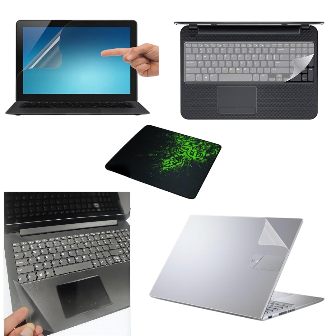 Adefex Laptop Protection Kit - Screen Guard, Keyboard Protector, Trackpad Protector & Body Skin with Mouse Pad | Anti Scratch, HD Clear Display, Bubblefree & Dust Protection-Hassle-Free Install
