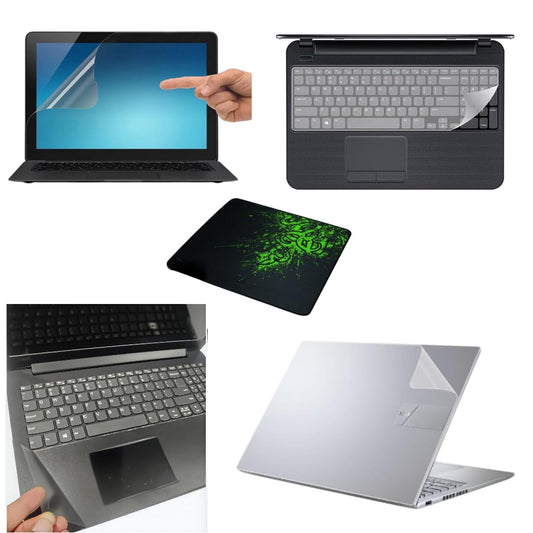 Adefex Laptop Protection Kit - Screen Guard, Keyboard Protector, Trackpad Protector & Body Skin with Mouse Pad | Anti Scratch, HD Clear Display, Bubblefree & Dust Protection-Hassle-Free Install