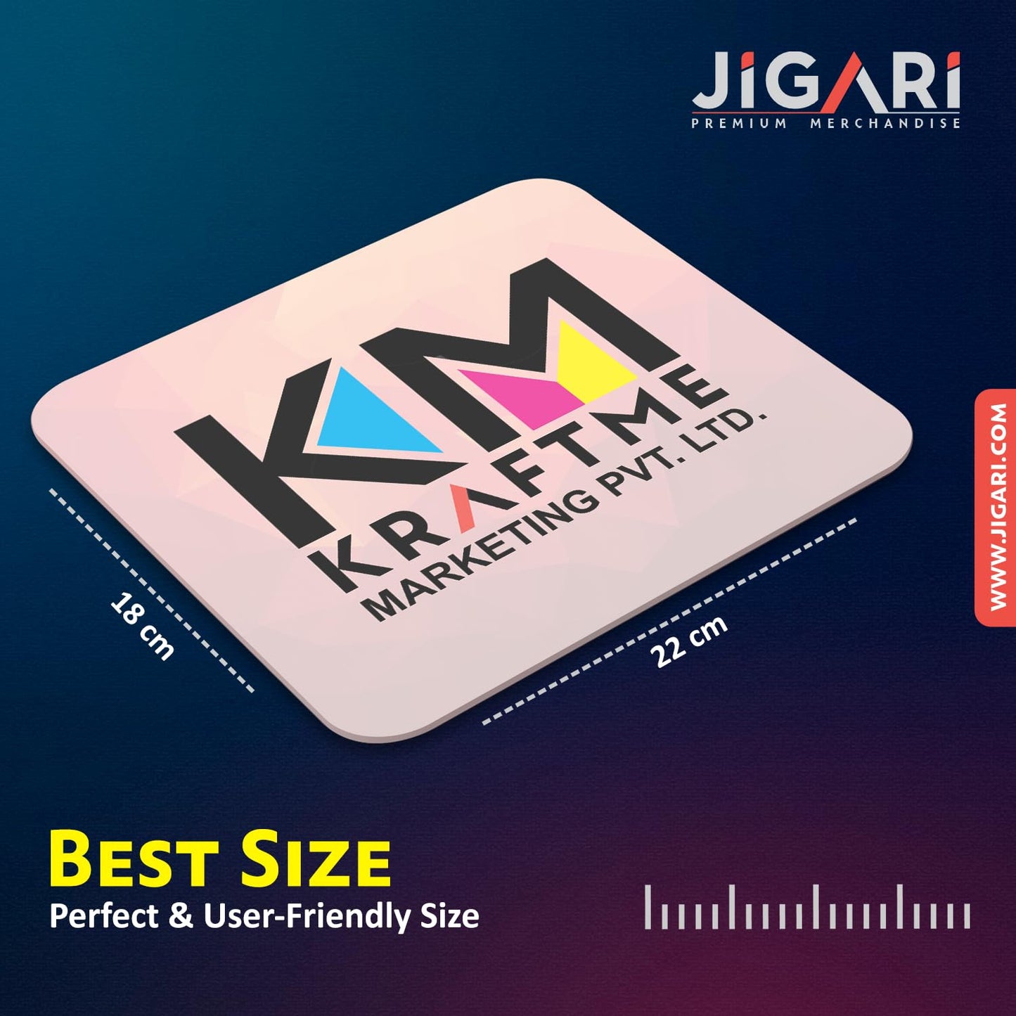 Adefex Customized Personalized Mouse Pads | Photo Text Logo Image Printed | Ideal for Gaming & Office Desk Table | PC & Laptop Accessories | Pack of 1 |