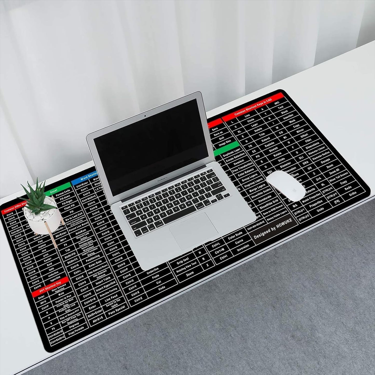 Adefex Laptop Protection Combo | Reversible Red & Black Neoprene Laptop Sleeve with HD Clear Screen Guard, Transparent Keyboard Protector and Shortcut Keys Mouse Pad (14 Inch Laptops)