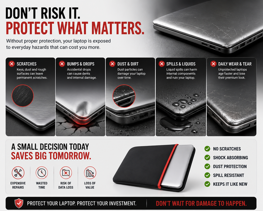 Adefex Laptop Protection Combo | Waterproof Laptop Sleeve | Silicone Keyboard Cover Skin and Anti-Scratch HD Clear Screen Protector Guard | Dust & Shockproof Protection