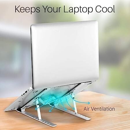 Adefex Laptop Sleeve with Metal Laptop Stand | Neoprene Laptop Cover Bag with 7 Angle Adjustable Foldable Stand | Laptop Accessories for Office, Study and Travel | Pack of 1
