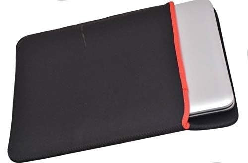 Adefex Laptop Protection Combo | Reversible Red & Black Neoprene Laptop Sleeve with HD Clear Screen Guard, Transparent Keyboard Protector and Shortcut Keys Mouse Pad (14 Inch Laptops)