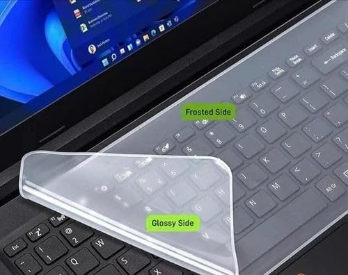 Adefex Laptop Protection Combo | Reversible Red & Black Neoprene Laptop Sleeve with HD Clear Screen Guard, Transparent Keyboard Protector and Shortcut Keys Mouse Pad (14 Inch Laptops)