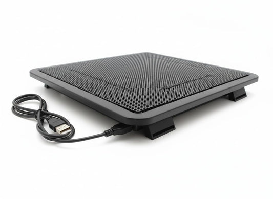 Adefex Portable USB Laptop Cooling Pad for 14 Inch Laptops | Ultra Silent Cooling Fan with Metal Mesh Design | Slim Lightweight Notebook Cooler Stand for Gaming, Office, Study & Daily Use