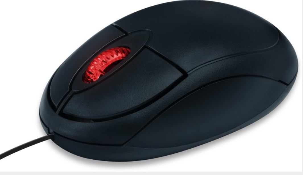 Adefex Wired USB Mouse | High Precision Optical Sensor Wired Mouse for Laptop & PC | Comfortable Design Silent Click Mouse with 3 Button for Gaming and Office Use