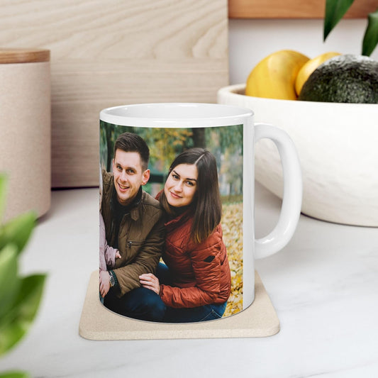 Adefex Customized|Personalized Photo on Coffee Mug|Cup for Gift - White Ceramic Mugs Name Gifts for Birthday 350 ml